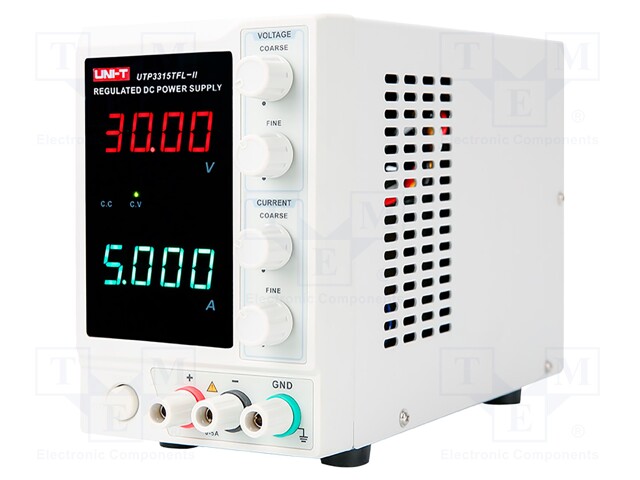 Power supply: laboratory; single-channel; 0÷30VDC; 0÷5A