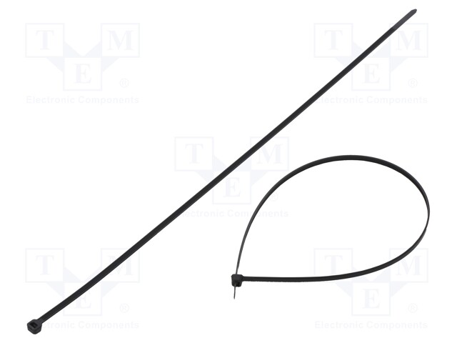 Cable tie; L: 430mm; W: 4.8mm; polyamide; 215N; black; -40÷85°C