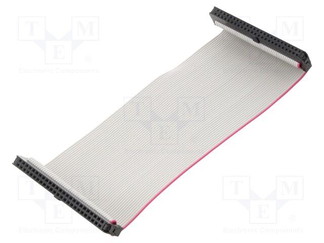 Ribbon cable with IDC connectors; 50x28AWG; Cable ph: 1mm; 0.15m