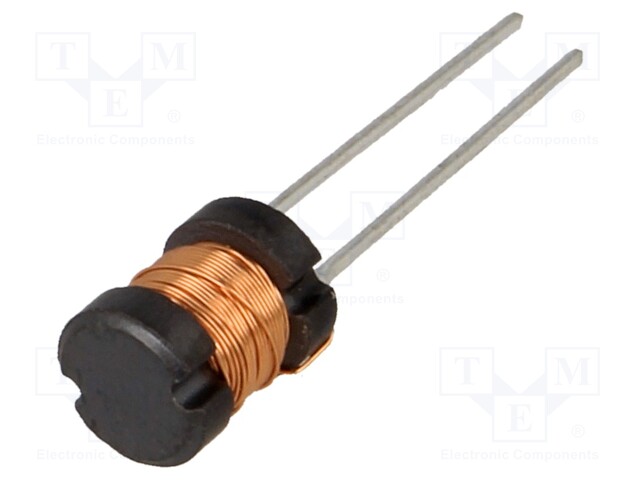 Inductor: wire; THT; 470uH; 500mA; 1.94Ω; ±10%; Ø7.5x9.5mm; vertical