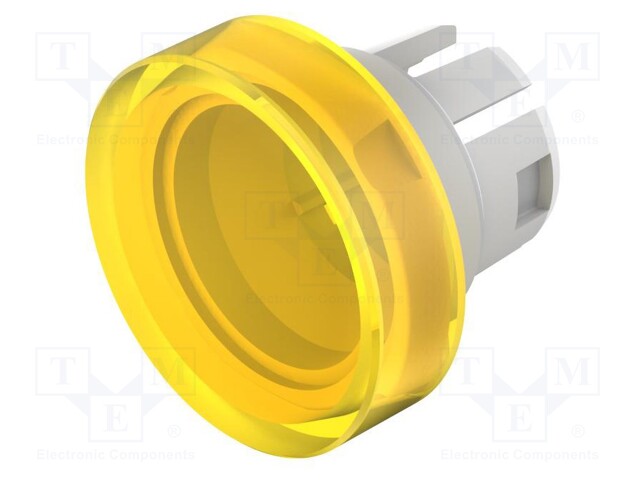 Actuator lens; 16mm; 51; yellow; plastic; Ø15.8mm