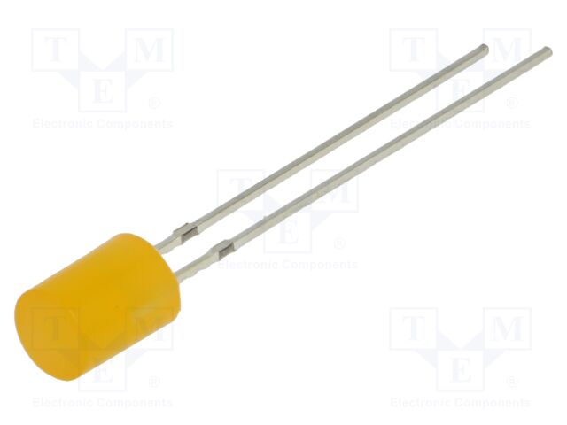 LED; 5mm; orange; 150mcd; 140°; Front: flat; 2.1÷2.6VDC; -30÷85°C