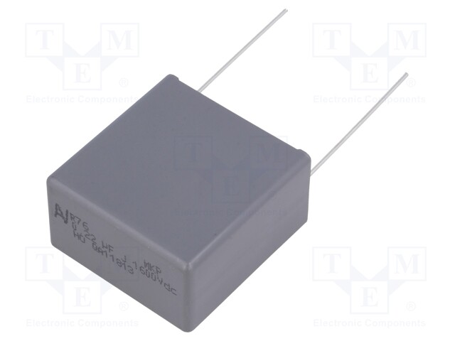 Capacitor: polypropylene; 220nF; 27.5mm; ±5%; 32x18x33mm; 2kV/μs