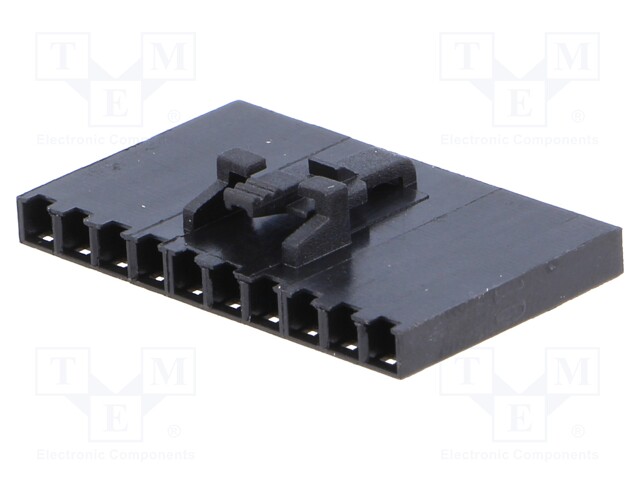 Plug; wire-board; female; 2.54mm; PIN: 10; w/o contacts; for cable