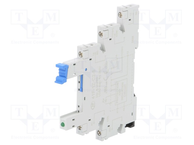 Socket; PIN: 5; 6A; 250VAC; Mounting: DIN; Leads: screw terminals