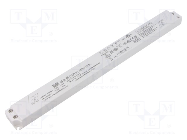 LED Driver, 79.2 W, 12 V, 6.6 A, Constant Current, Constant Voltage, 110 V