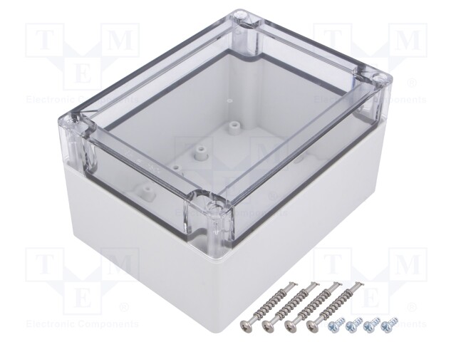 Enclosure: multipurpose; X: 122mm; Y: 162mm; Z: 90mm; TG PC; grey