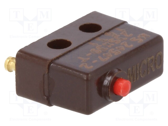 Microswitch SNAP ACTION; without lever; SPDT; 1A/250VAC; Pos: 2