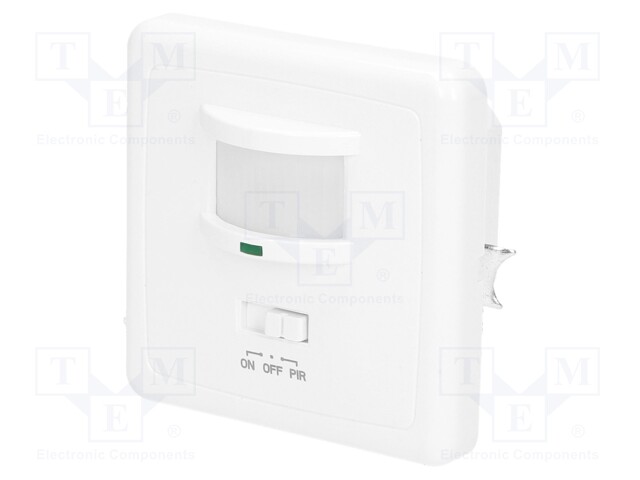 Motion sensor; flush mount,for wall mounting; 230VAC; IP20; 9m
