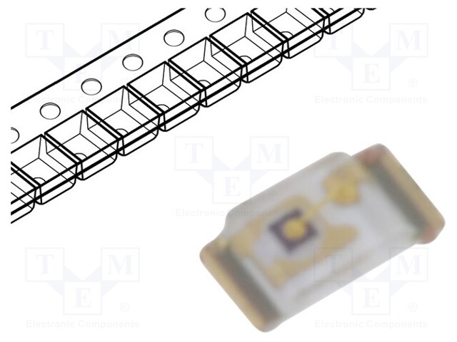 LED; SMD; 0402; green; 12÷35mcd; 1x0.5x0.2mm; 120°; 2÷2.4V; 20mA