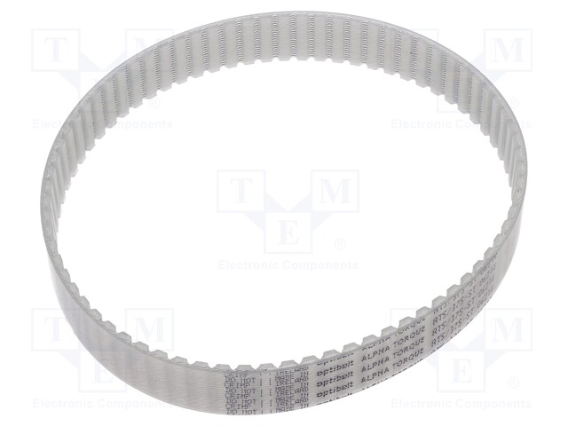 Timing belt; AT5; W: 16mm; H: 2.7mm; Lw: 375mm; Tooth height: 1.2mm