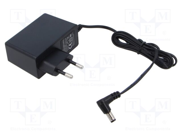 Power supply: switched-mode; mains,plug; 24VDC; 1A; 24W; Plug: EU