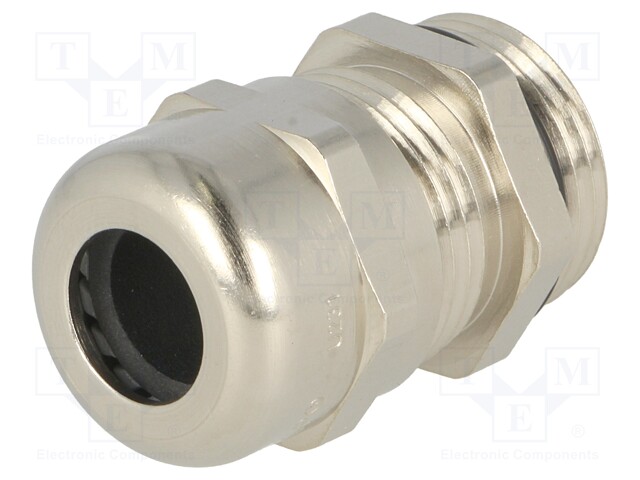 Cable gland; PG11; IP68; Mat: brass; Body plating: nickel