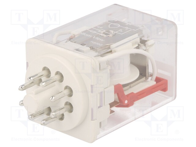 Relay: electromagnetic; DPDT; Ucoil: 24VAC; 10A/250VAC; 10A/30VDC