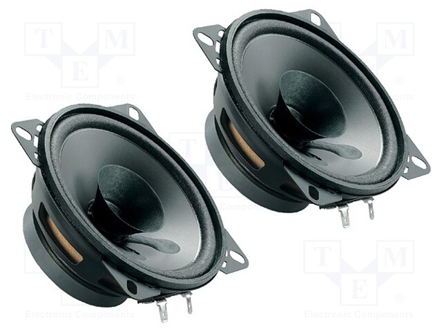 Car loudspeakers; 100mm; 40W; 90÷13000Hz; 2 loudspeakers; 4Ω; 37mm