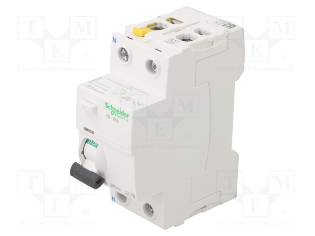 RCD breaker; Inom: 100A; Ires: 300mA; Poles: 2; 400V; Mounting: DIN