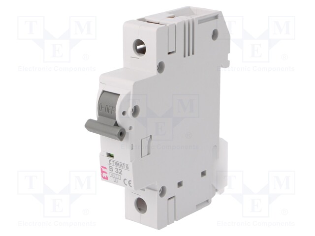 Circuit breaker; 230/400VAC; Inom: 32A; Poles: 1; DIN; Charact: B