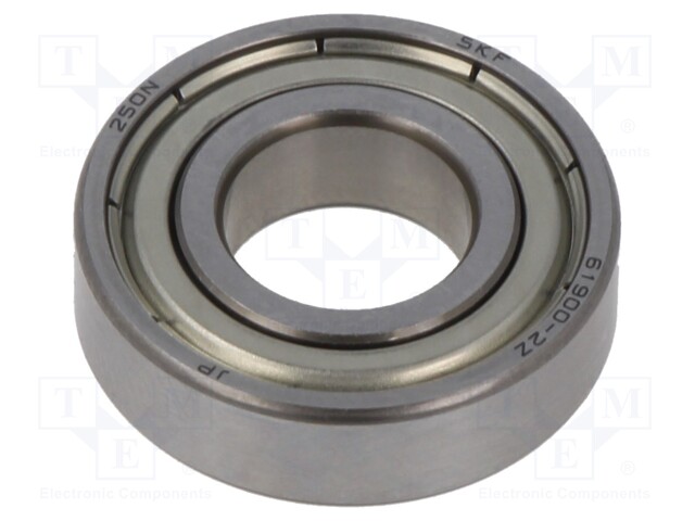 Bearing: single row deep groove ball; Øint: 10mm; Øout: 22mm