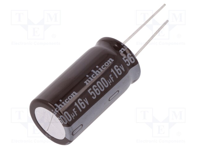 Capacitor: electrolytic; low impedance; THT; 5600uF; 16VDC; ±20%