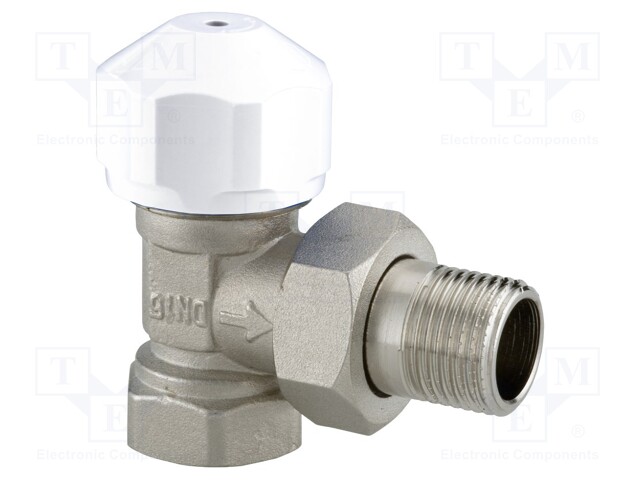 Thermostatic valve; angular