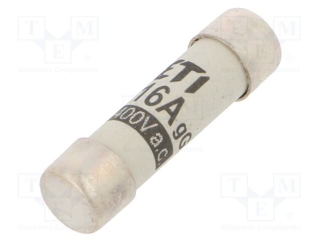 Fuse: fuse; gG; 16A; 400VAC; cylindrical,industrial; 8x31mm