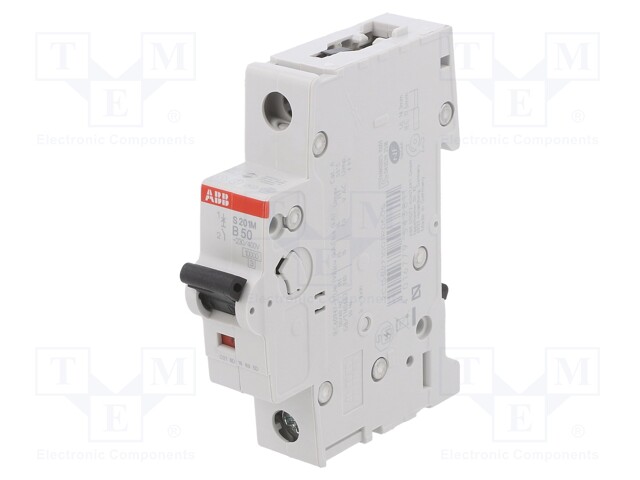 Circuit breaker; 230VAC; Inom: 50A; Poles: 1; DIN; Charact: B; 10kA