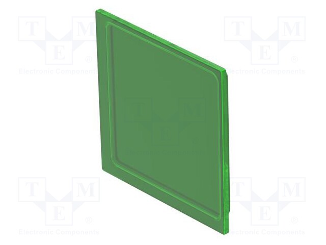 Actuator lens; 16mm; 92; green; plastic; 12x12mm