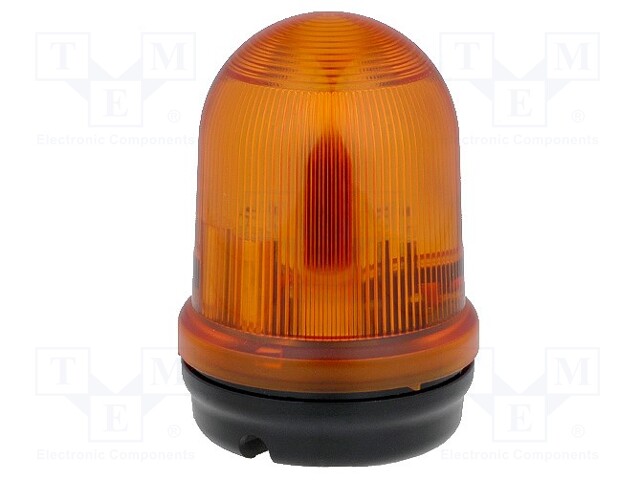 Signaller: lighting; flashing light; yellow; Series: 828; 24VDC