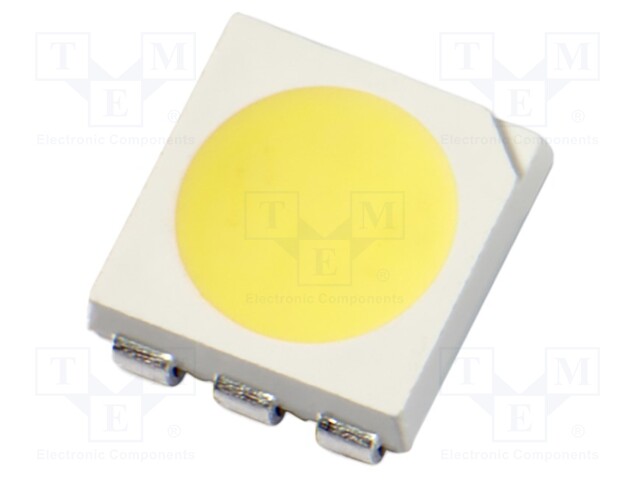 LED; SMD; 5050; white warm; 4370÷6000mcd; 2760-3160K; 120°; 20mA