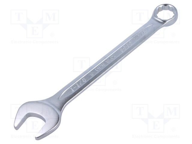 Wrench; inch,combination spanner; Spanner: 1 1/8"