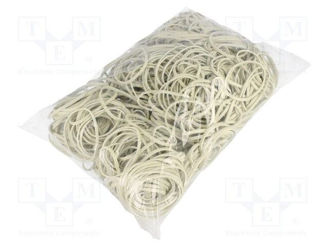 Rubber bands; Width: 3mm; Thick: 1.5mm; rubber; Colour: white