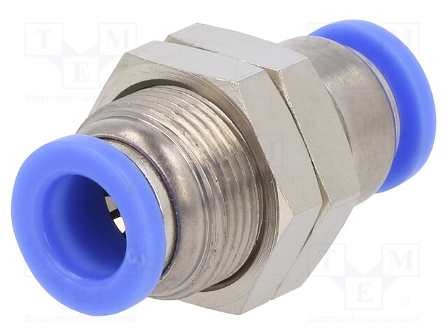 Push-in fitting; bulkhead,straight,inline splice; -0.95÷15bar