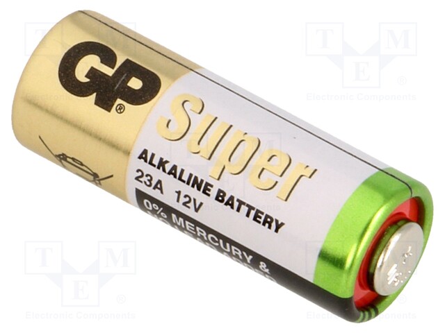 Battery: alkaline; 12V; 23A,8LR932; Ø10x28mm; non-rechargeable