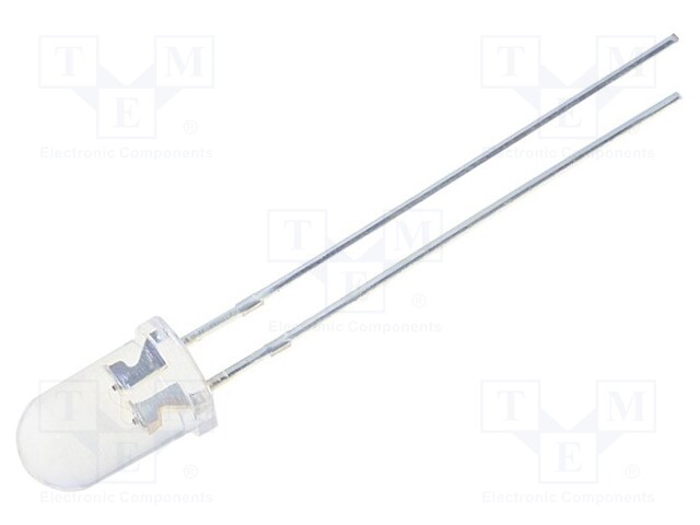 LED; 5mm; bipolar; yellow; 4200÷5800mcd; 15°; Front: convex; LED AC