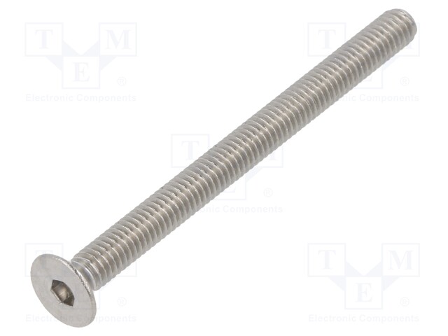 Screw; M4x50; DIN: 7991; Head: countersunk; imbus; HEX 2,5mm