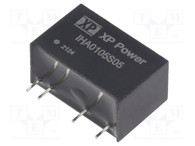 Isolated Board Mount DC/DC Converter, ITE, 1 Output, 1 W, 5 V, 200 mA