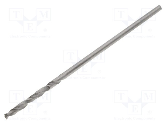 Drill bit; for metal; Ø: 0.9mm; HSS; Features: hardened