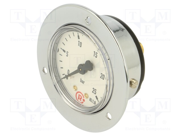 Manometer; 0÷25bar; 50mm; non-aggressive liquids,inert gases