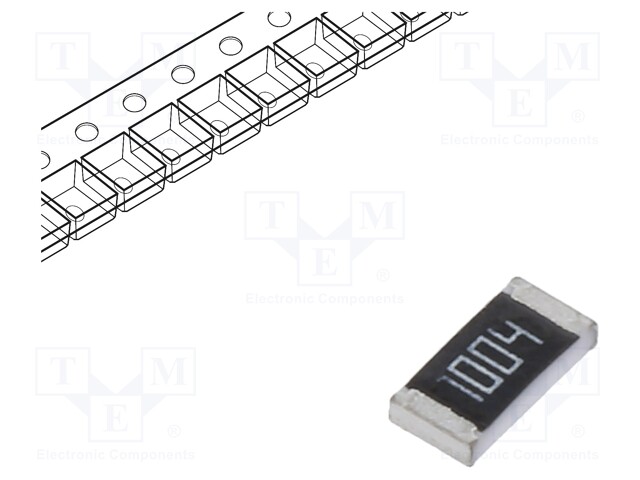 SMD Chip Resistor, 1 Mohm, ± 0.1%, 250 mW, 1206 [3216 Metric], Thin Film, Precision