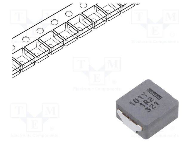 Power Inductor (SMD), Choke Coil, 97 µH, 2.2 A, Wirewound, 3 A, PCC-M1050M Series