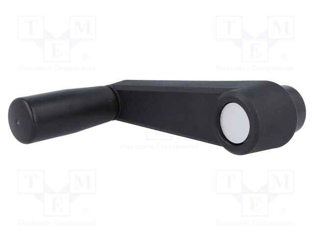 Crank; polyamide; black; Øcutout: 10mm; Int.parts mat: steel