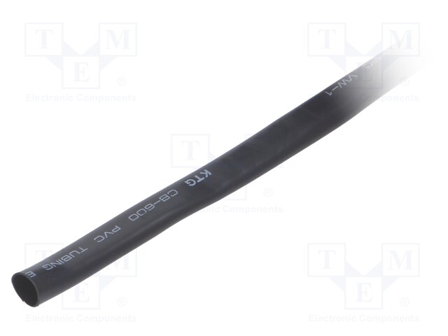 Insulating tube; Mat: PVC; black; 6.68mm