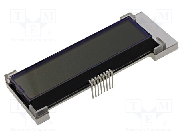 Display: LCD; alphanumeric; COG,STN Positive; 16x2; gray; LED