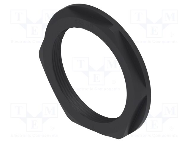 Nut; PG42; polyamide; 65mm; black; Thread: PG; Entrelec