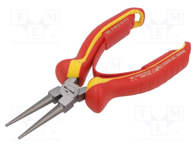 Pliers; insulated,round; 170mm