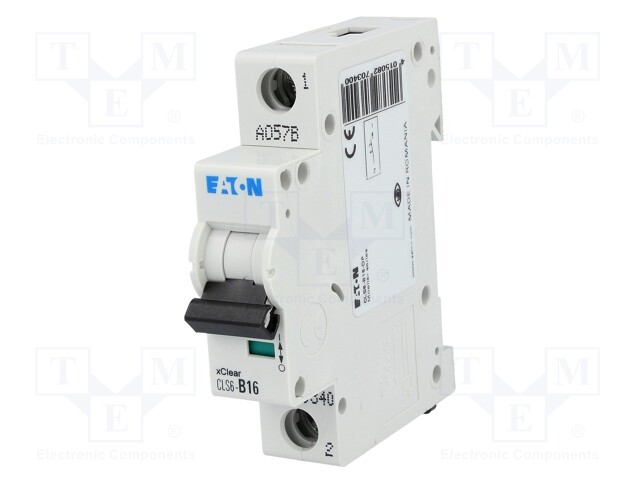 Circuit breaker; 230VAC; Inom: 16A; Poles: 1; DIN; Charact: B; 6kA