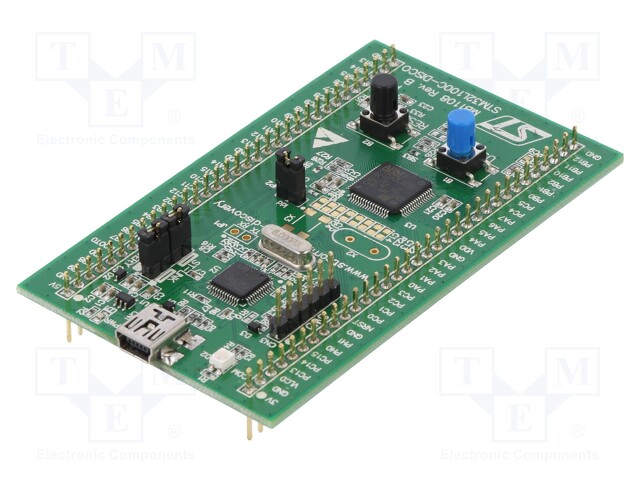 Dev.kit: STM32; STM32L100RCT6; USB B mini,pin strips