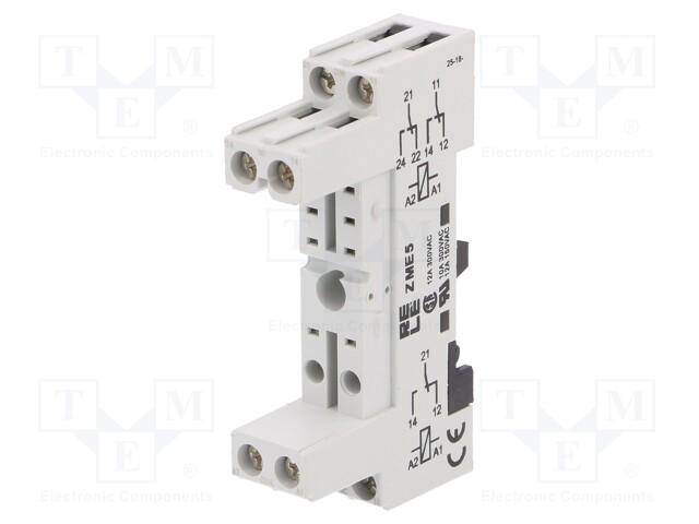 Socket; 12A; Mounting: DIN; Series: SPA,SPD,STA; 75x15.5x42.5mm