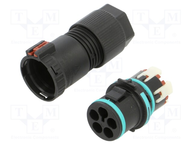 Connector: AC supply; screw terminal; male; TH389; ways: 5