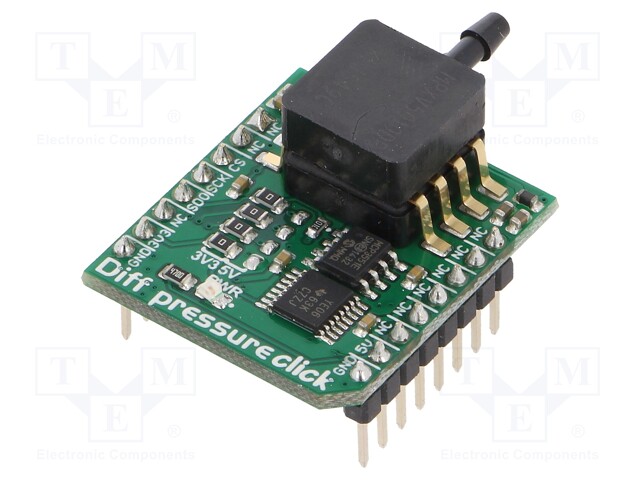 Click board; pressure sensor; SPI; MCP3551/3,MPXV5010DP